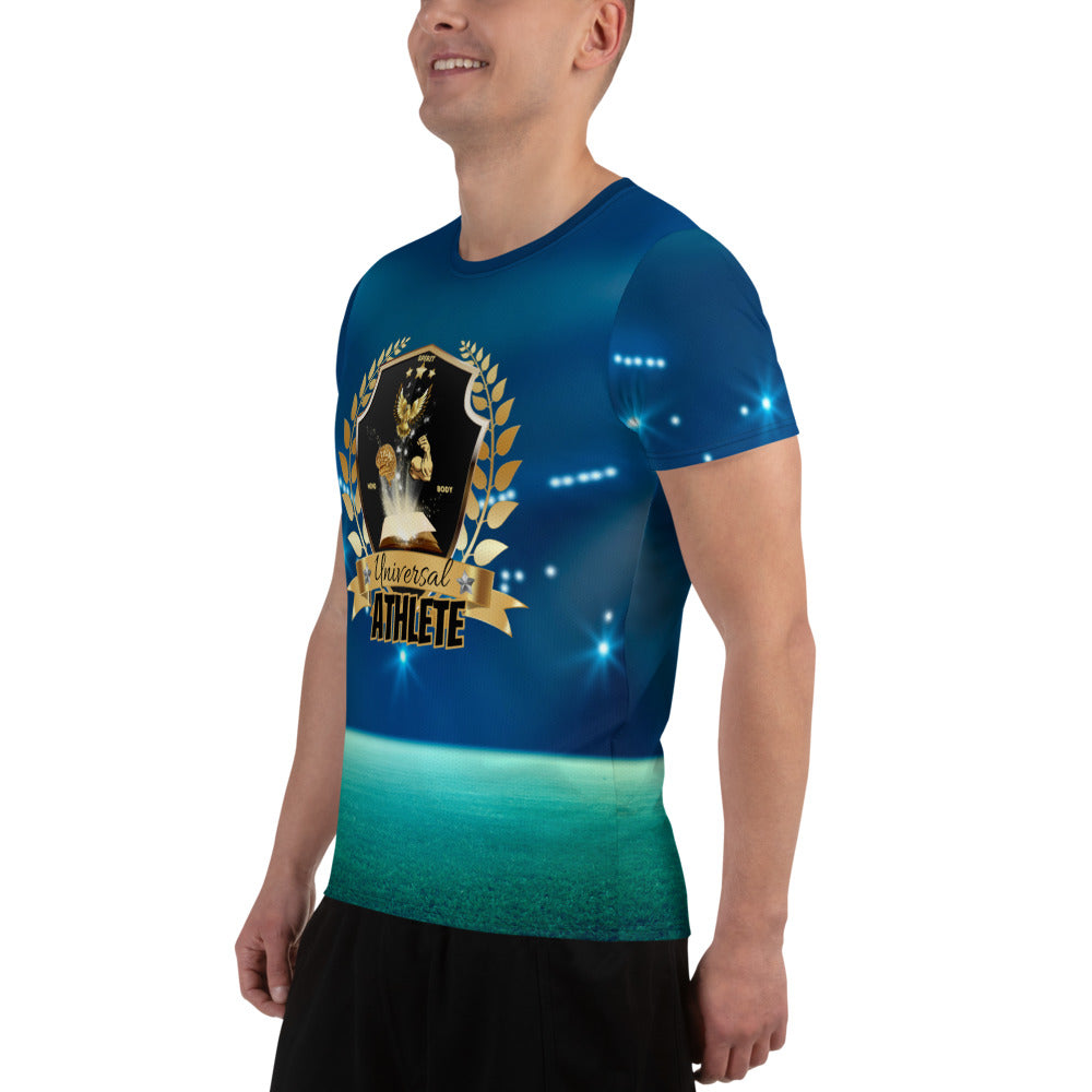 Universal Athlete Stadium Background All-Over Print Men's Athletic T-shirt