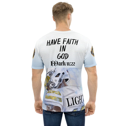 "Have faith in God" Playmakers In The Faith Logo Men's t-shirt