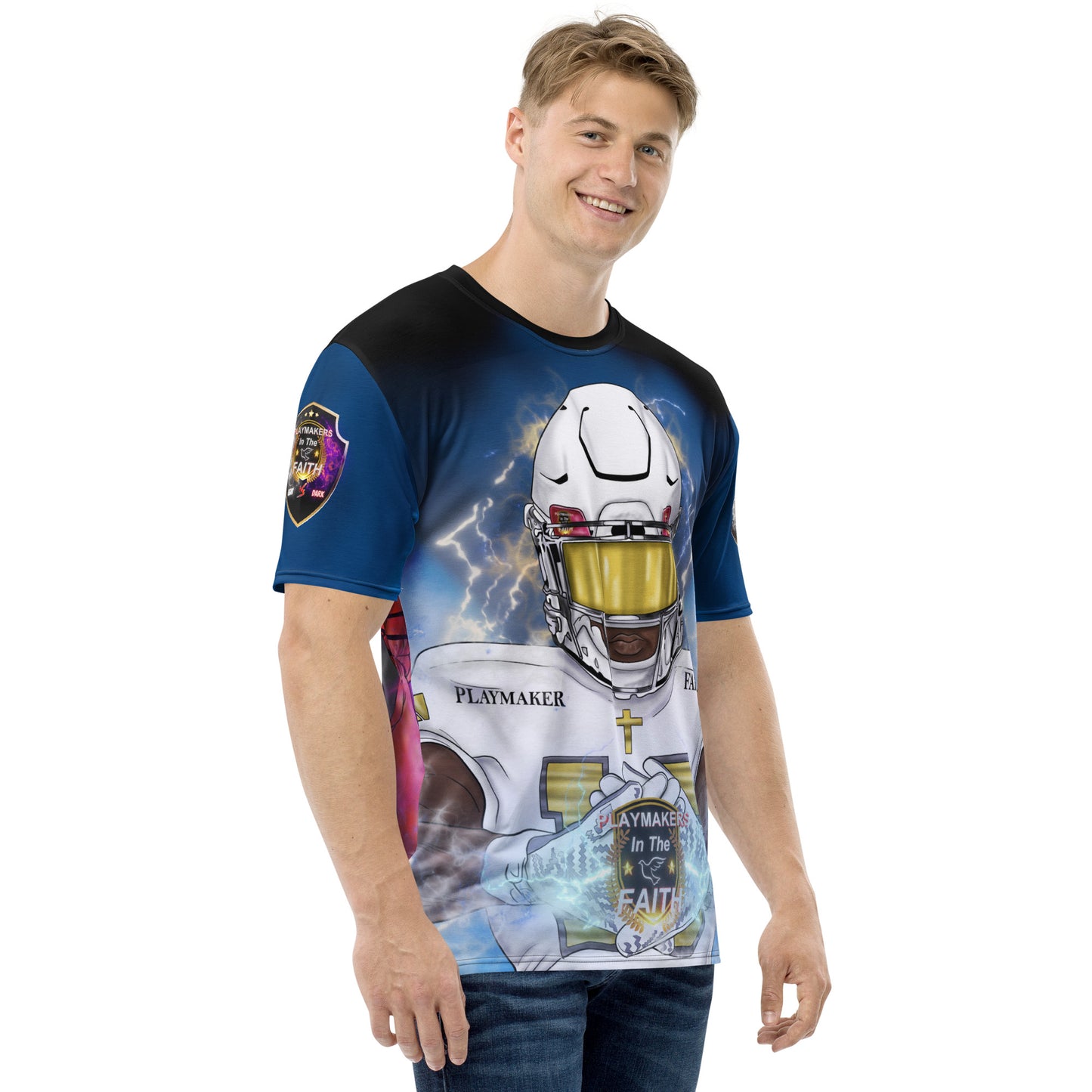 Stadium Light & Dark Player Shield Logos Men's t-shirt