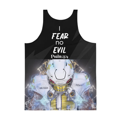 "Fear No Evil" Playmaker Logo Unisex Tank Top