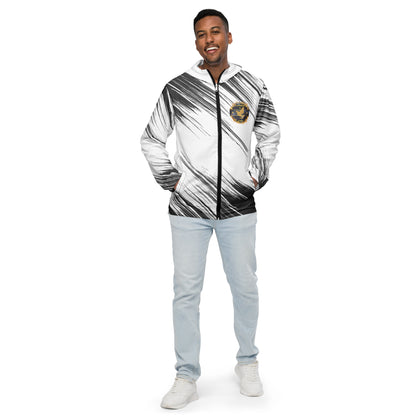 White & Black Playmakers Shield Men’s windbreaker