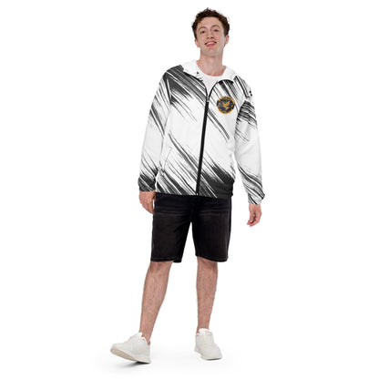 White & Black Playmakers Shield Men’s windbreaker