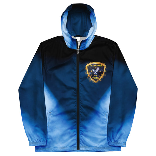 Blue & White "All Glory To God" Playmaker Men’s windbreaker