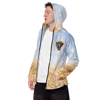 White Gold "All Glory To God" Playmaker Logo Men’s windbreaker