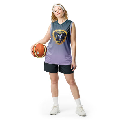 "Be Faithful Until Death" Playmaker In The Faith Recycled unisex basketball jersey