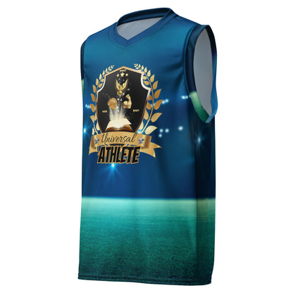 Universal Athlete Spirit Soul Body Recycled unisex basketball jersey