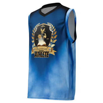 Universal Athlete Light Blue Recycled unisex basketball jersey