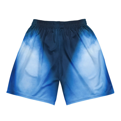 Blue & White Unisex mesh shorts