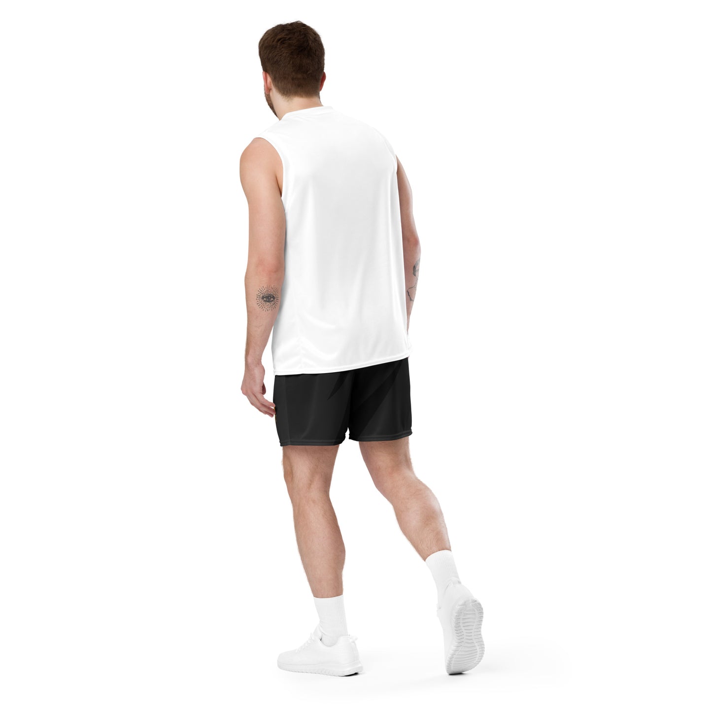 Black Playmaker In The Faith Unisex mesh shorts