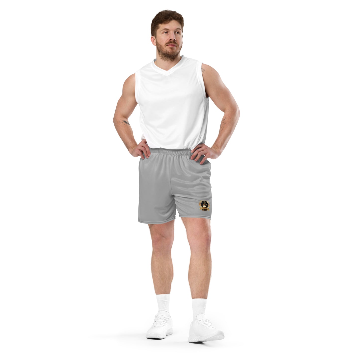 Universal Athlete Grey Unisex mesh shorts