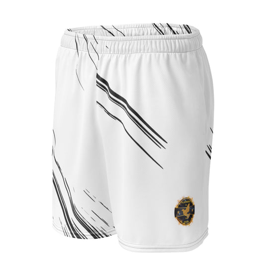 White& Black Playmaker In The Faith Unisex mesh shorts