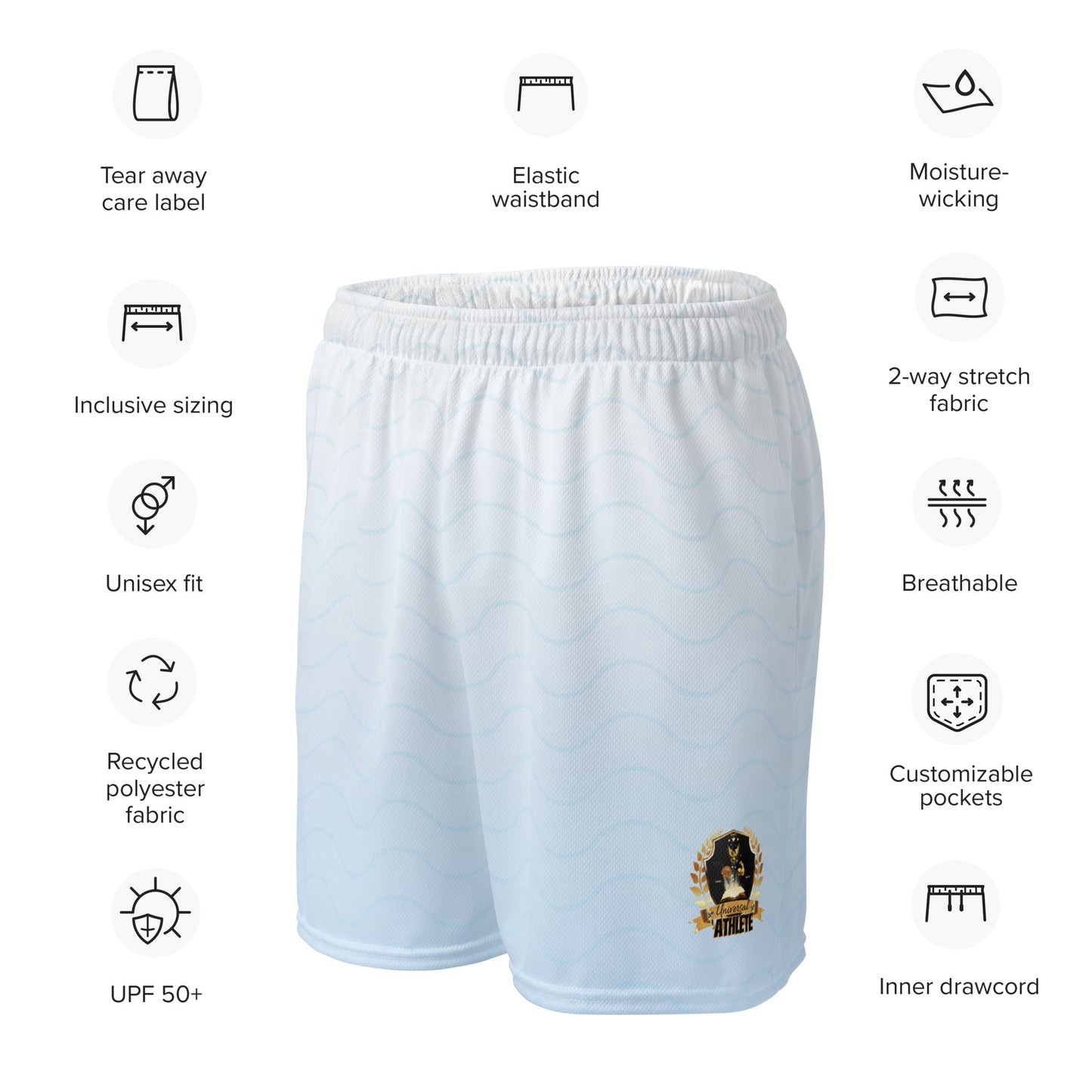 Universal Athlete Unisex mesh shorts