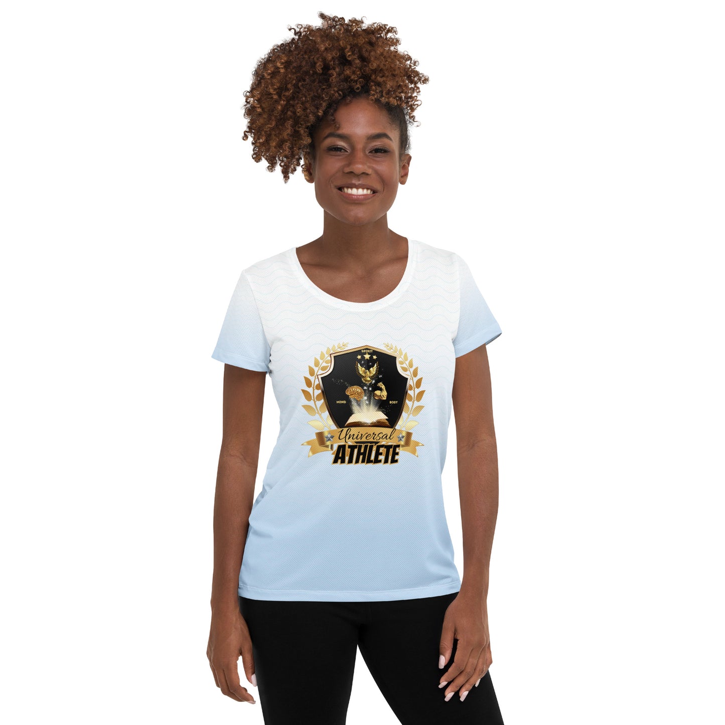 Universal Athlete Spirit Soul Body All-Over Print Women's Athletic T-shirt