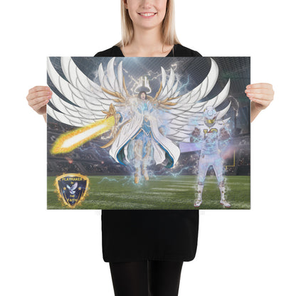 Playmaker In The Faith Angel & Player Canvas