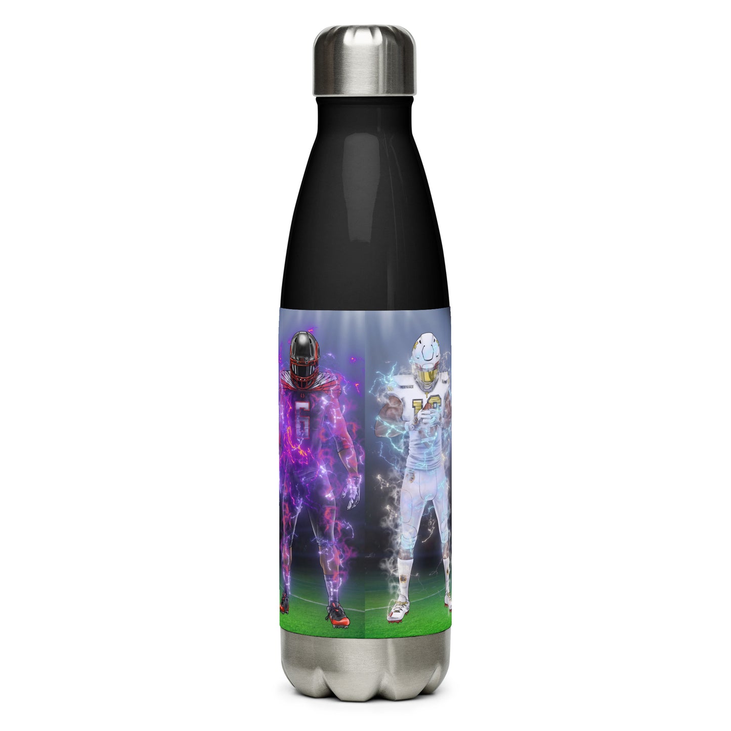 Light v.s Dark Logo & Players Stainless Steel Water Bottle