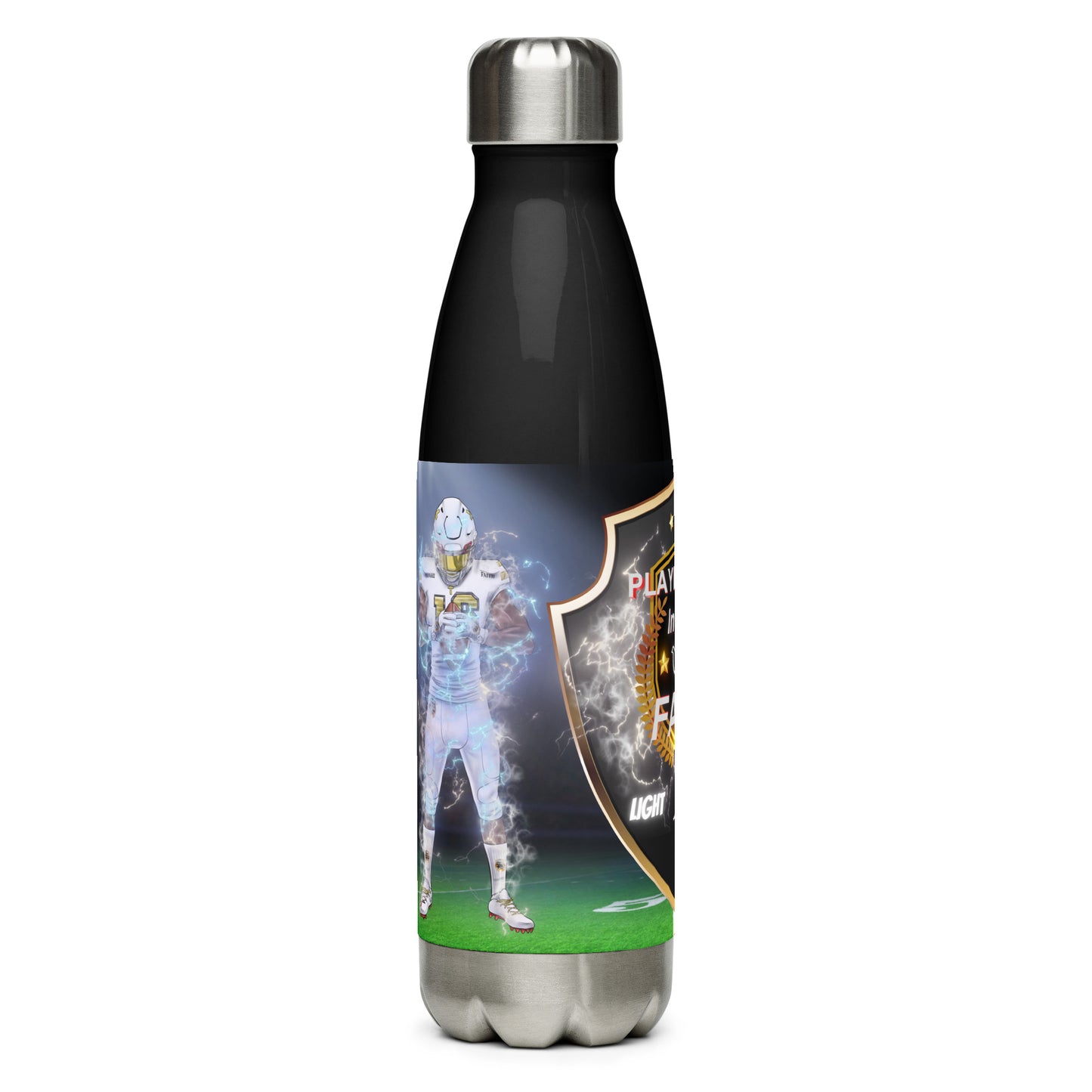 Light v.s Dark Logo & Players Stainless Steel Water Bottle