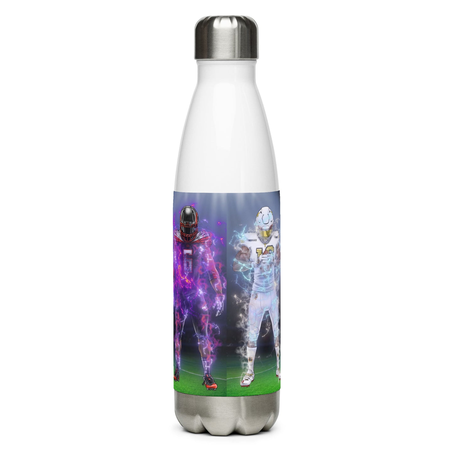 Light v.s Dark Logo & Players Stainless Steel Water Bottle