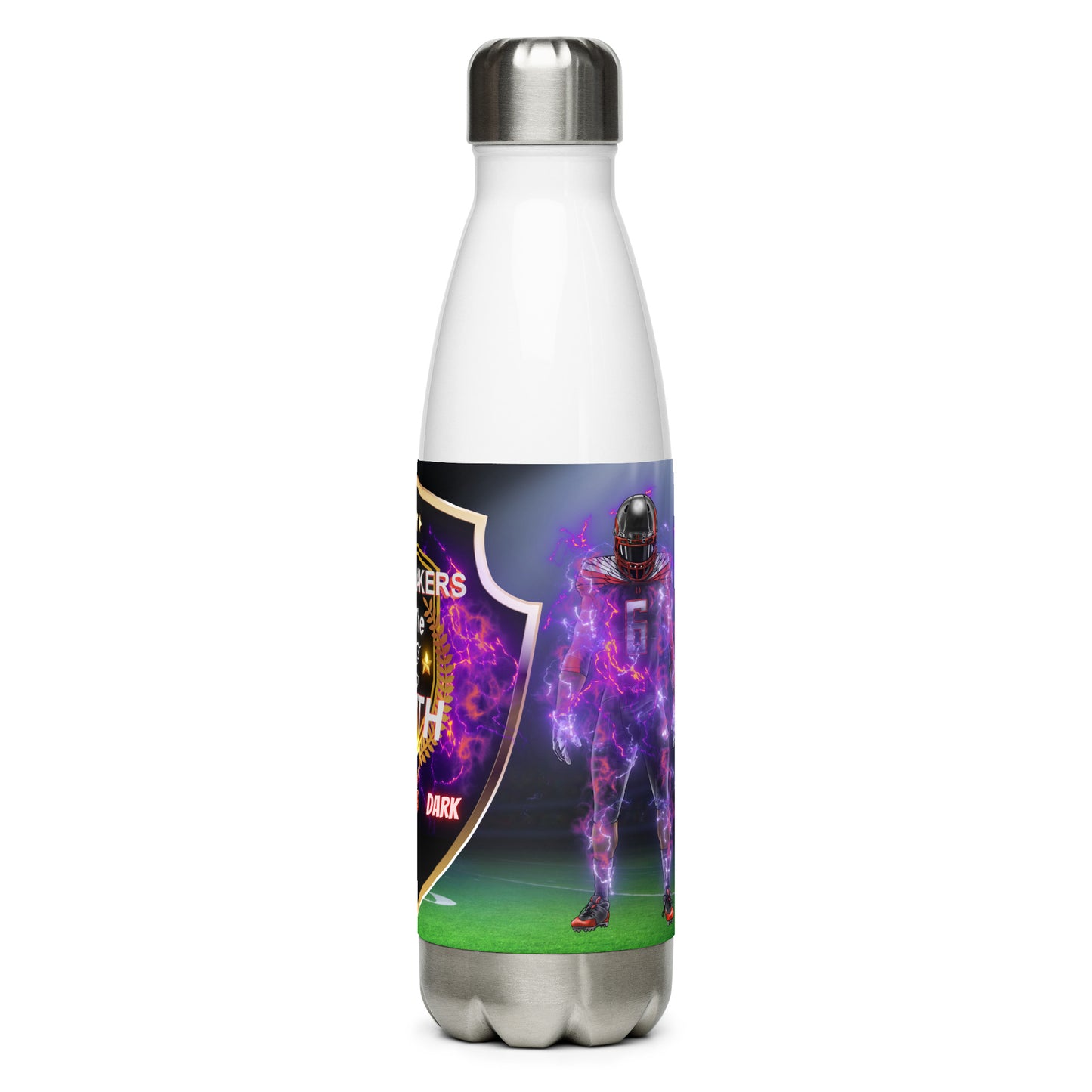 Light v.s Dark Logo & Players Stainless Steel Water Bottle