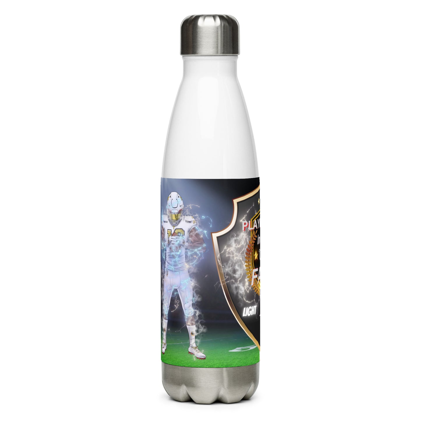 Light v.s Dark Logo & Players Stainless Steel Water Bottle