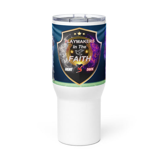 Logo Light v.s Dark Travel mug with a handle