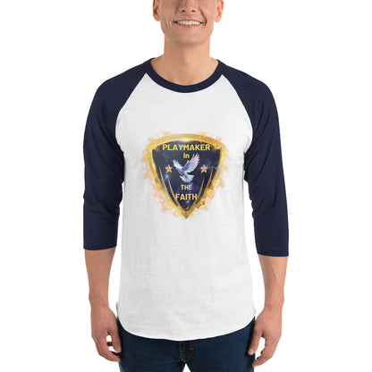 Playmaker In The Faith 3/4 sleeve raglan shirt